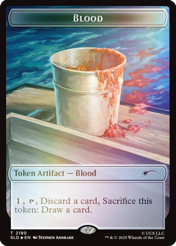 Blood Token (Rainbow Foil) (2180) (SLD)