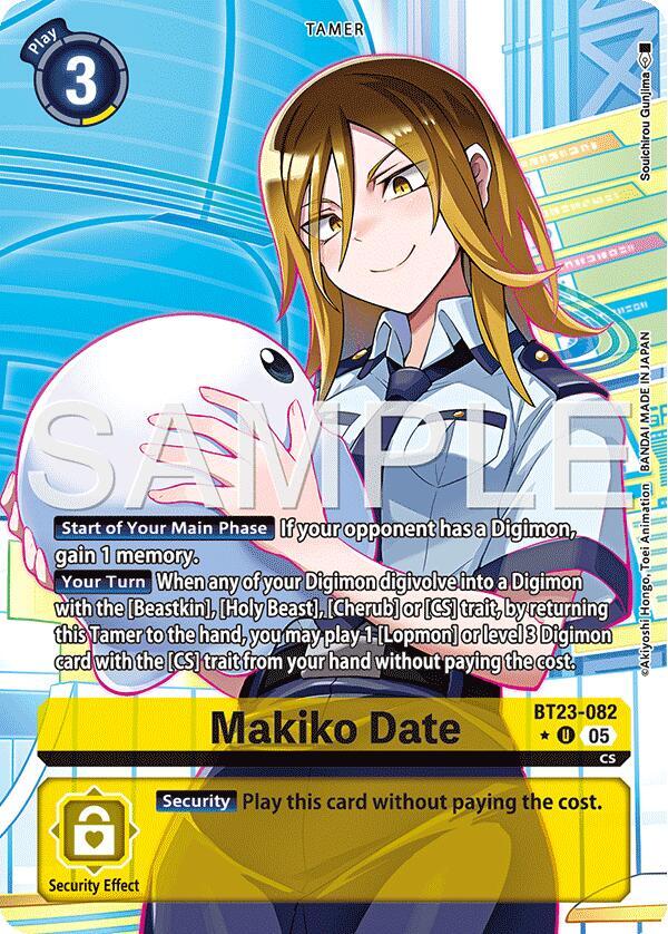 Makiko Date (Alternate Art) (BT23-082 U) (BT-23)