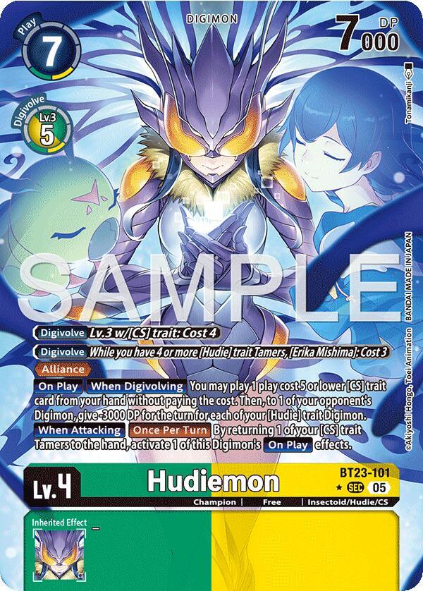 Hudiemon (Alternate Art) (BT23-101 SEC) (BT-23)