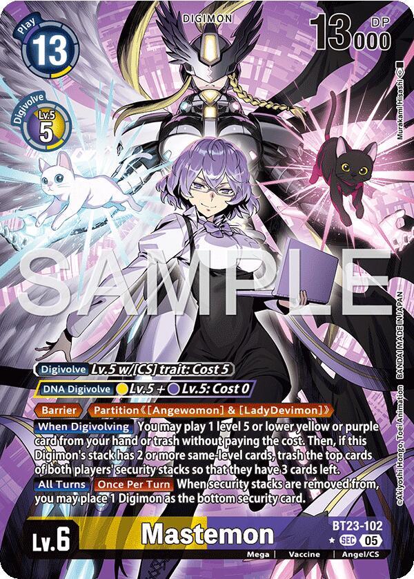 Mastemon (Alternate Art) (BT23-102 SEC) (BT-23)