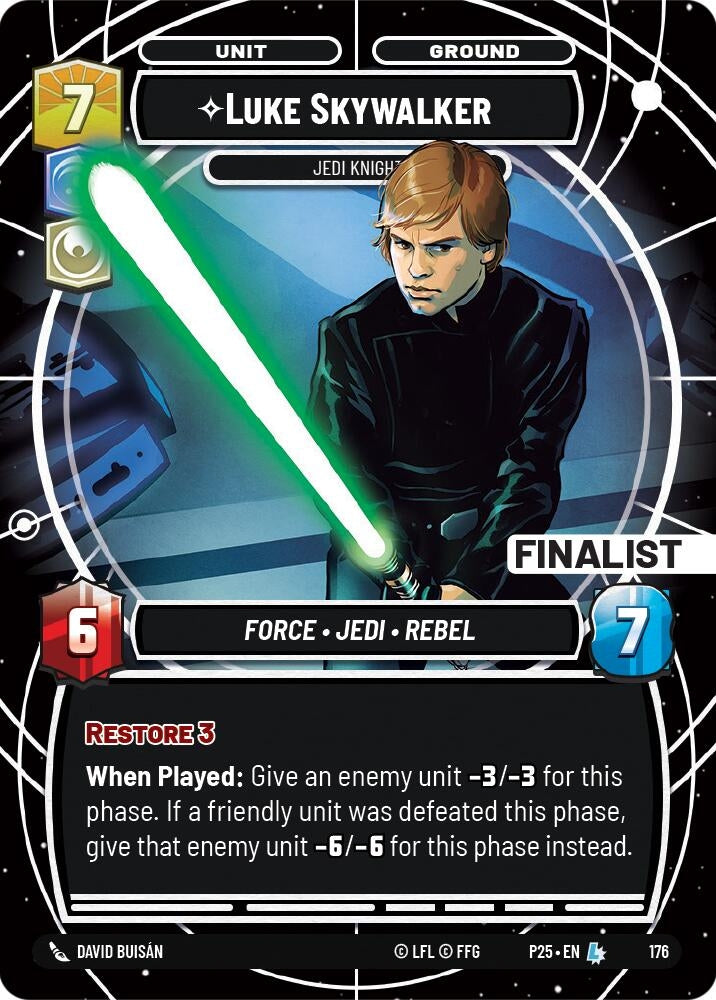Luke Skywalker - Jedi Knight (Finalist) (176) (SN1)