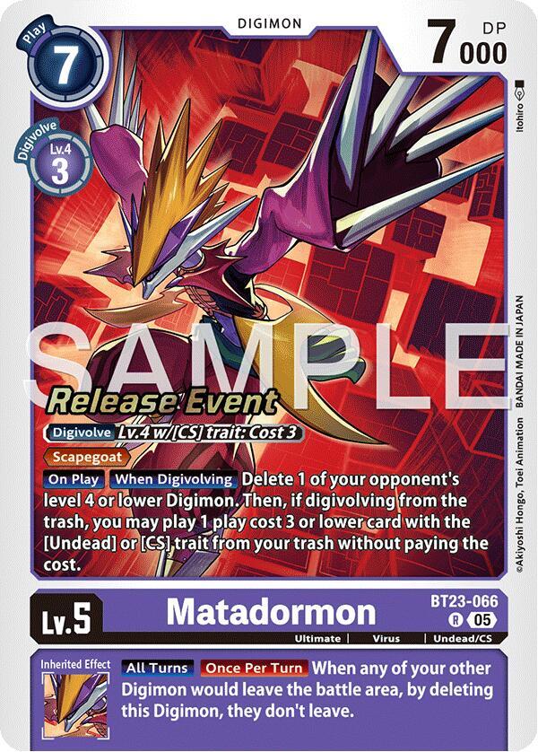 Matadormon (BT23-066 R) (BT-23_PR)