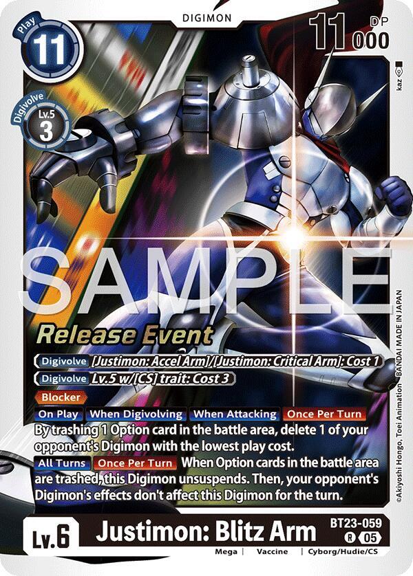 Justimon: Blitz Arm (BT23-059 R) (BT-23_PR)