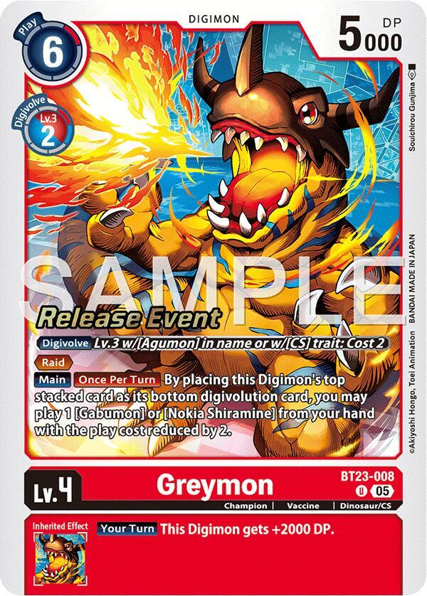 Greymon (BT23-008 U) (BT-23_PR)