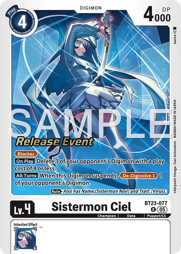 Sistermon Ciel (BT23-077 R) (BT-23_PR)
