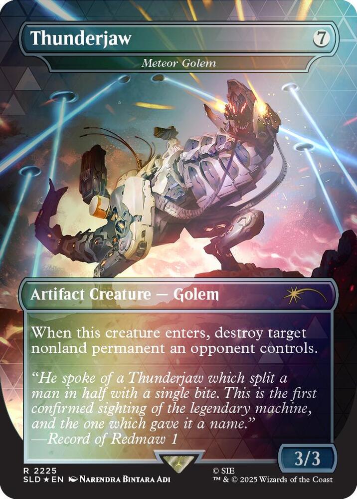 Thunderjaw - Meteor Golem (Rainbow Foil) (2225) (SLD)