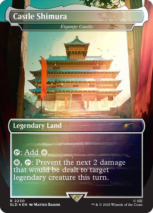 Image for Castle Shimura - Eiganjo Castle (Rainbow Foil) (2230) (SLD) - Magic: The Gathering