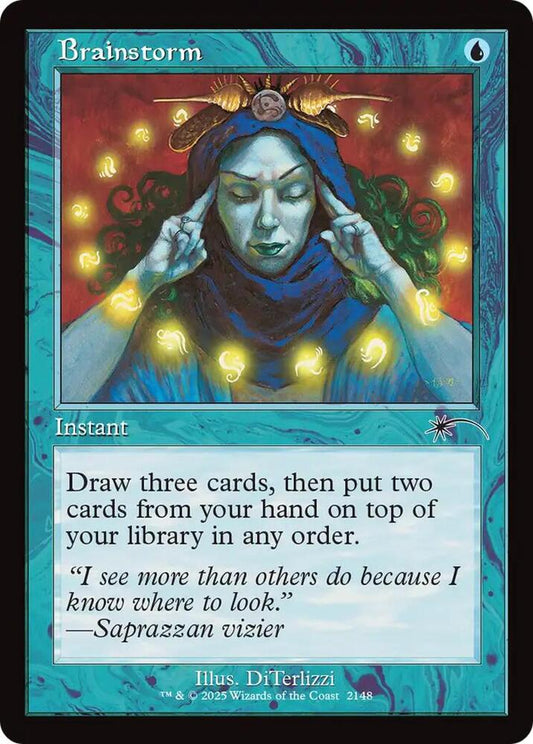 Image for Brainstorm (2148) (Retro Frame) (2148) (SLD) - Magic: The Gathering