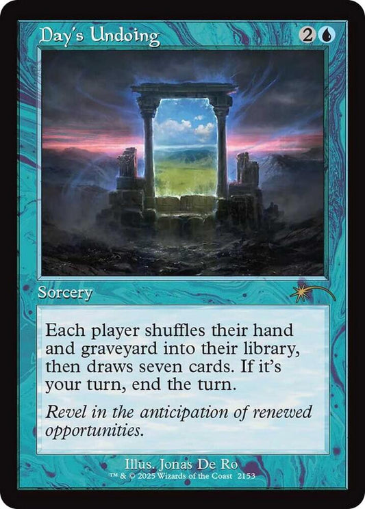 Image for Day's Undoing (Retro Frame) (2153) (SLD) - Magic: The Gathering