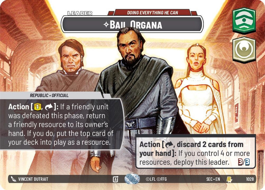 Bail Organa - Doing Everything He Can (Showcase) (1028) (SEC)