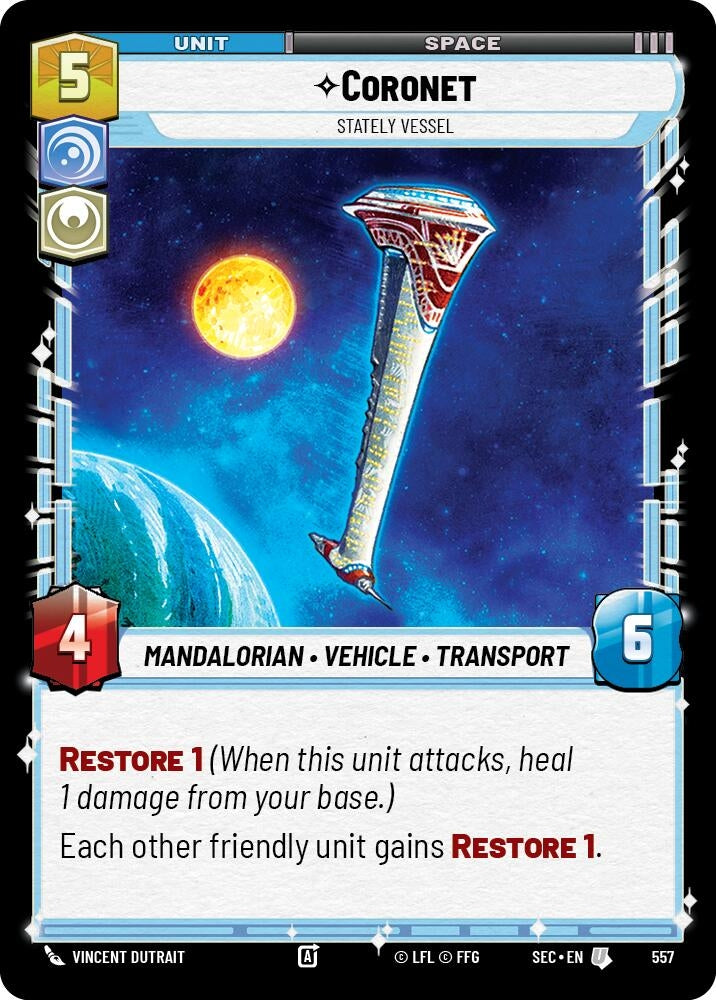 Coronet - Stately Vessel (Foil) (557) (SEC)