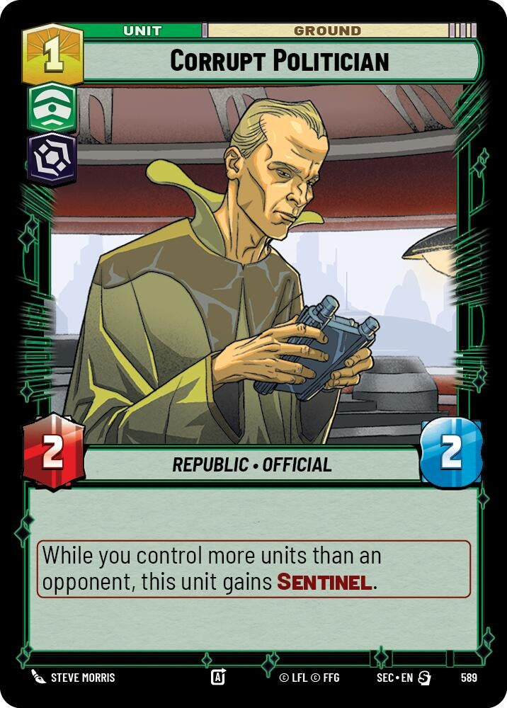 Corrupt Politician (Foil) (589) (SEC)