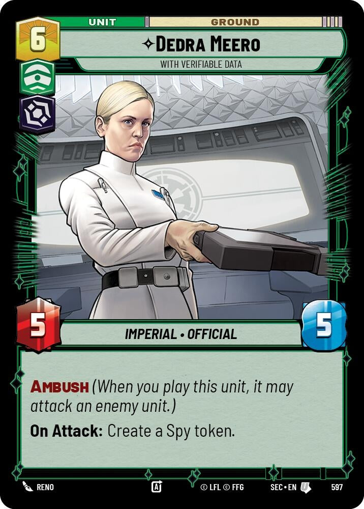 Dedra Meero - With Verifiable Data (Foil) (597) (SEC)