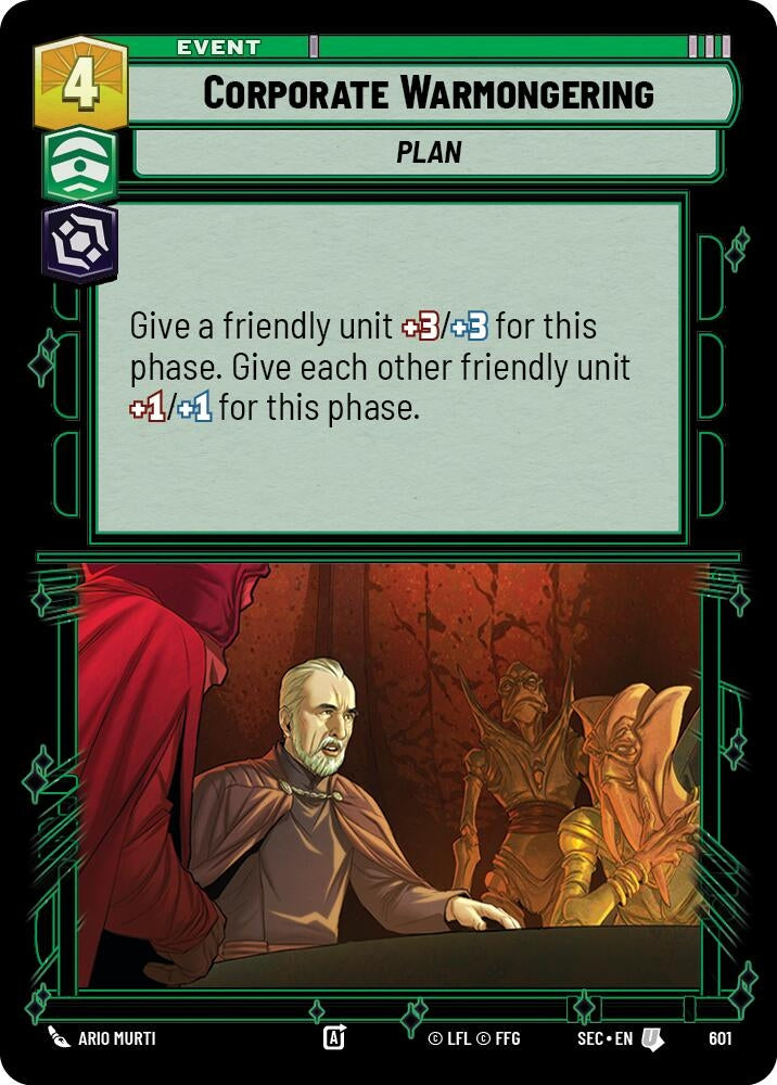 Corporate Warmongering (Foil) (601) (SEC)
