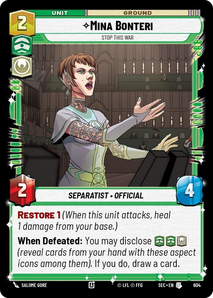 Mina Bonteri - Stop This War (Foil) (604) (SEC)