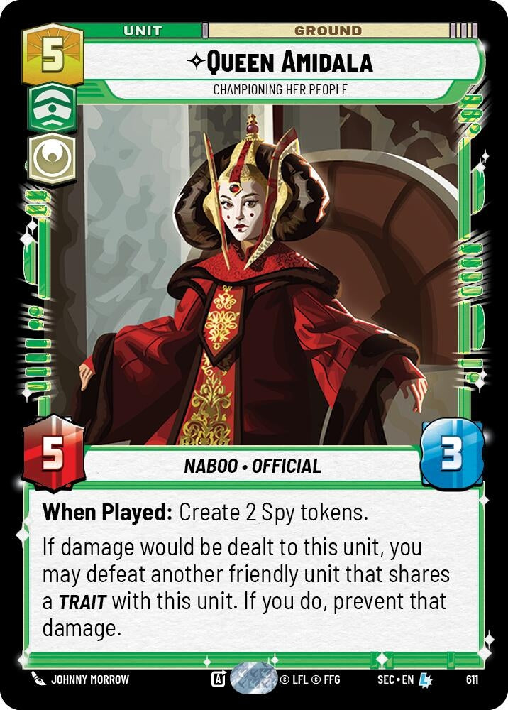 Queen Amidala - Championing Her People (Foil) (611) (SEC)