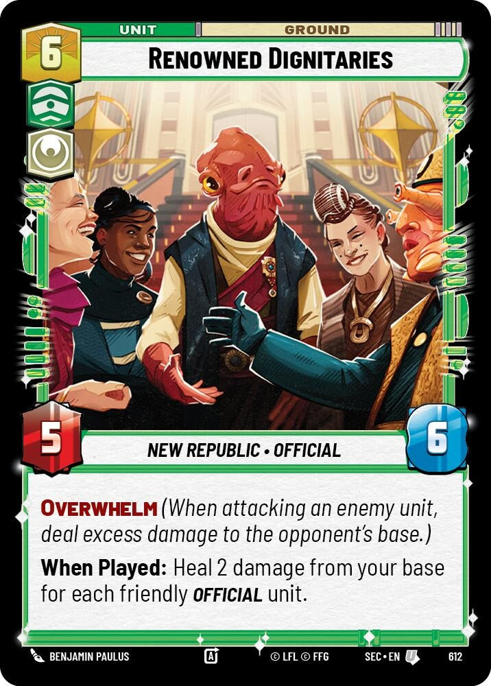 Renowned Dignitaries (Foil) (612) (SEC)