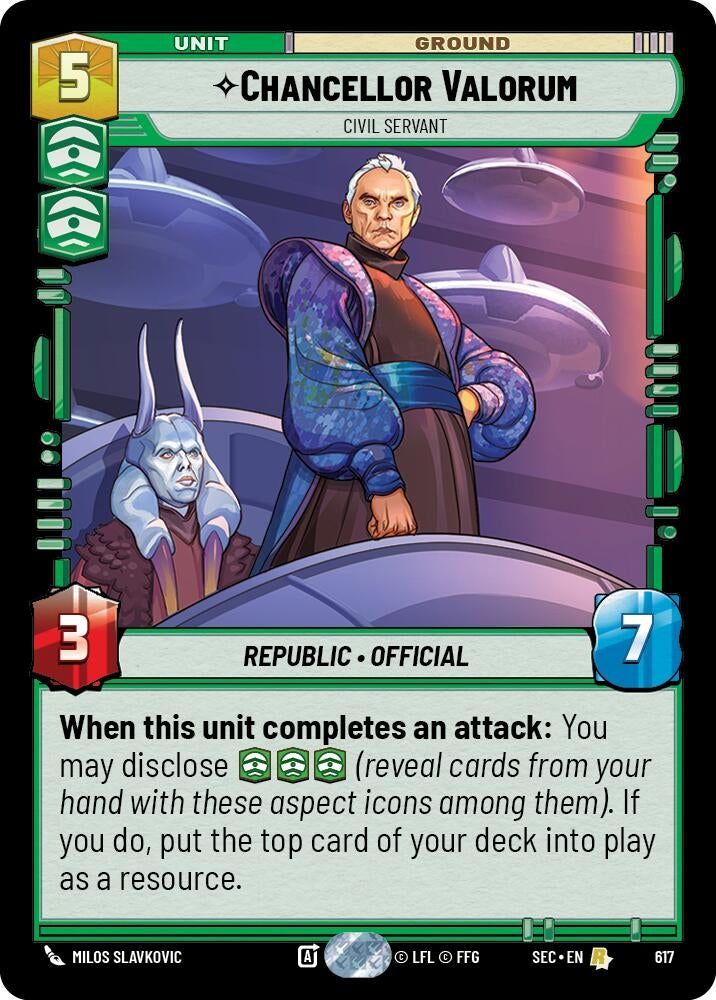 Chancellor Valorum - Civil Servant (Foil) (617) (SEC)