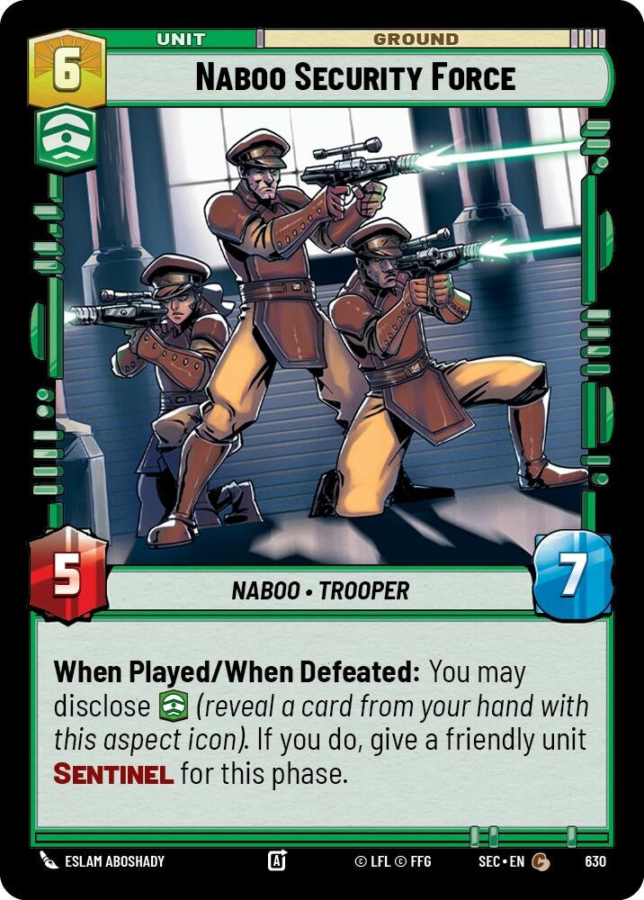 Naboo Security Force (Foil) (630) (SEC)