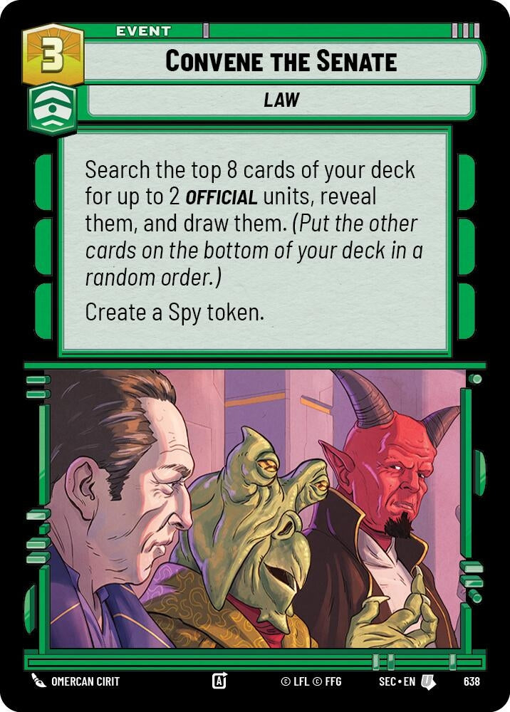 Convene the Senate (Foil) (638) (SEC)