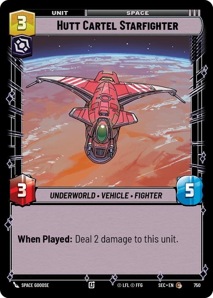 Hutt Cartel Starfighter (Foil) (750) (SEC)