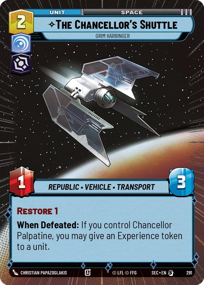 The Chancellor's Shuttle - Grim Harbinger (Hyperspace) (291) (SEC)