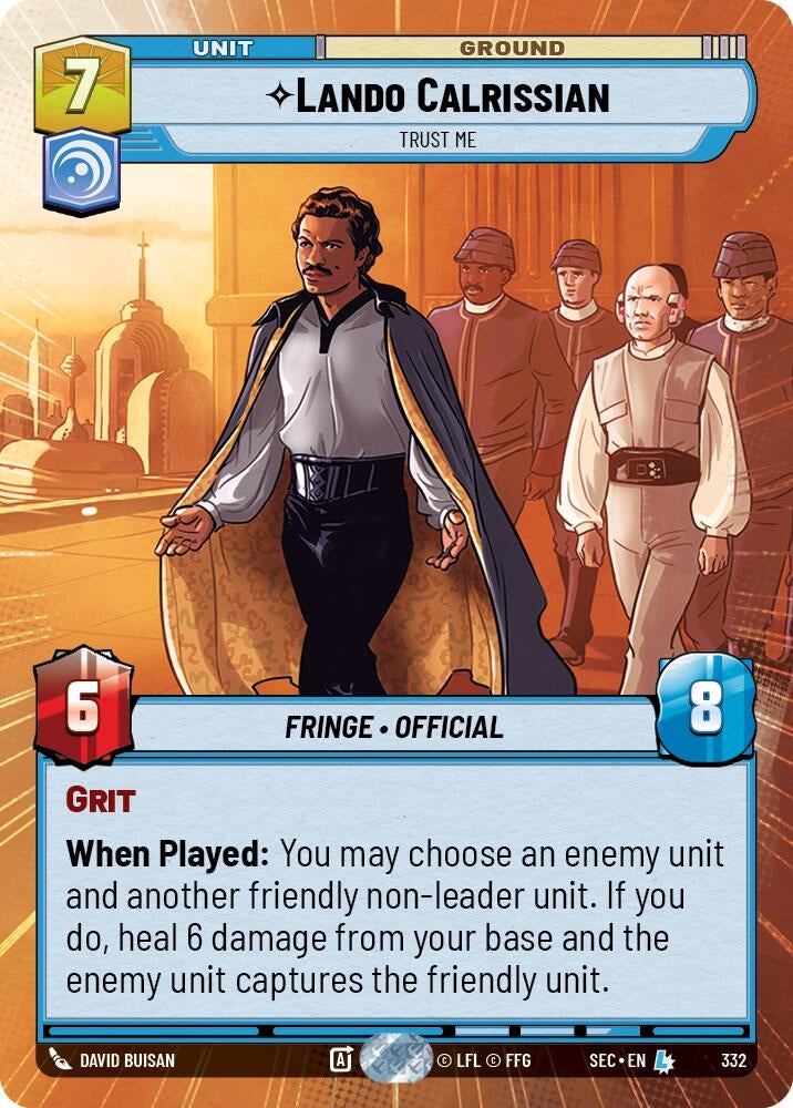 Lando Calrissian - Trust Me (Hyperspace) (332) (SEC)