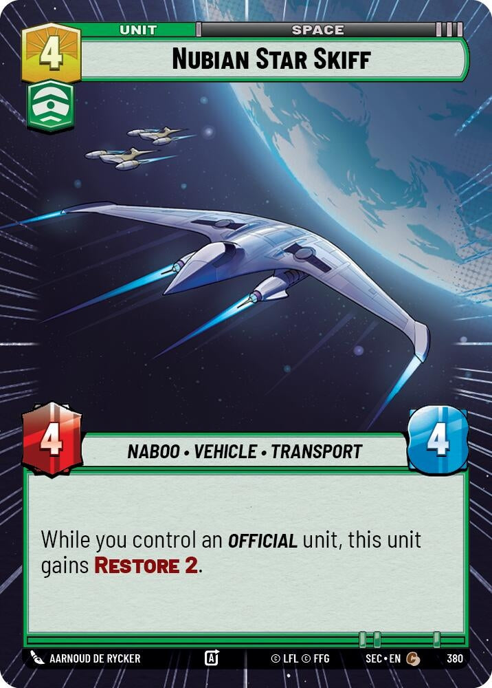 Nubian Star Skiff (Hyperspace) (380) (SEC)