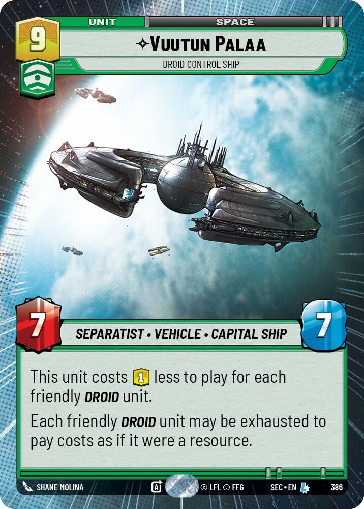 Vuutun Palaa - Droid Control Ship (Hyperspace) (386) (SEC)