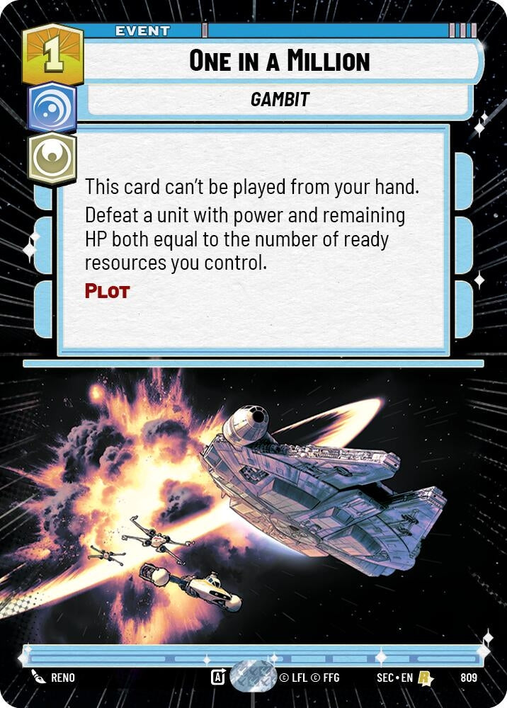 One in a Million (Hyperspace Foil) (809) (SEC)