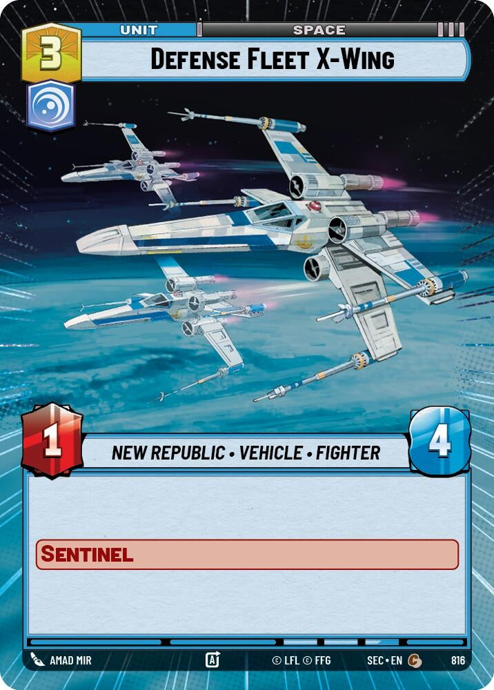 Defense Fleet X-Wing (Hyperspace Foil) (816) (SEC)