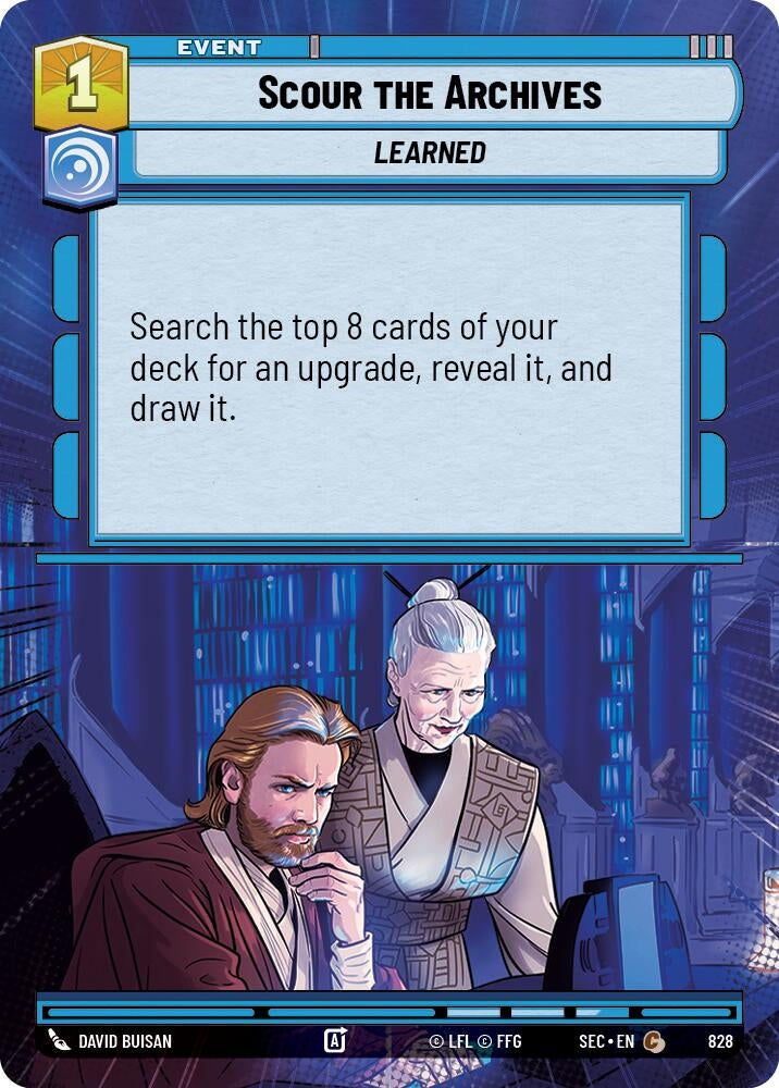 Scour the Archives (Hyperspace Foil) (828) (SEC)