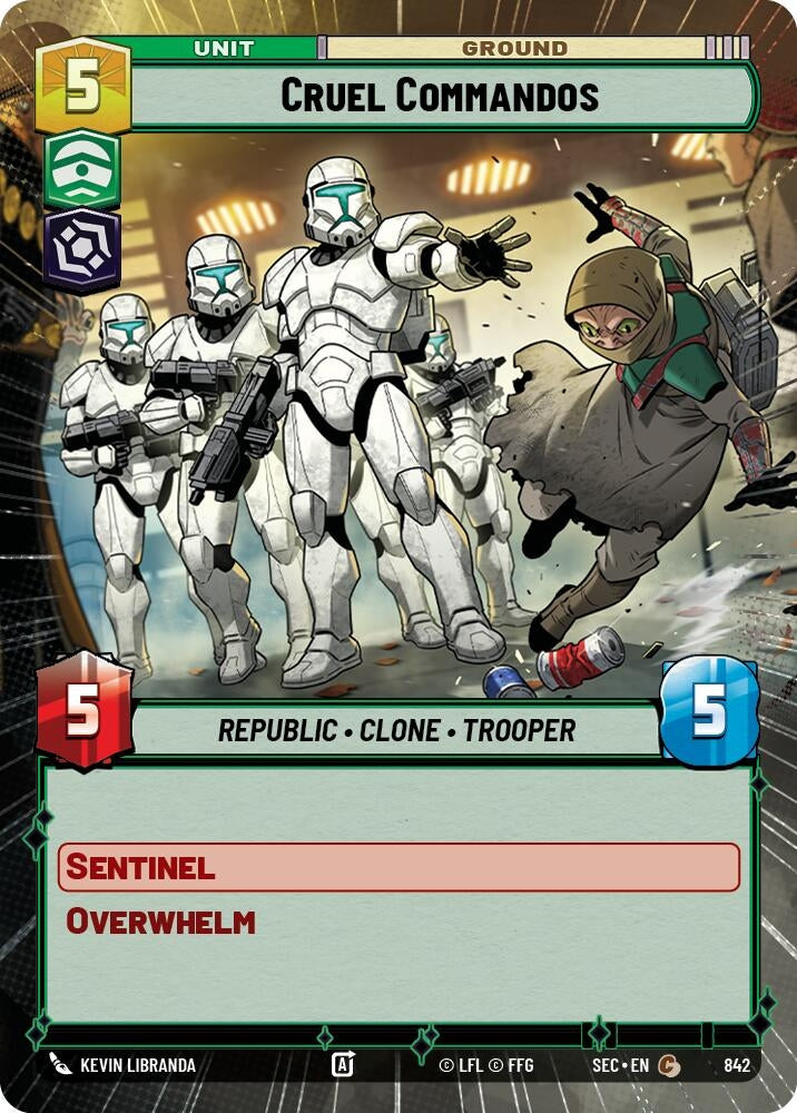 Cruel Commandos (Hyperspace Foil) (842) (SEC)