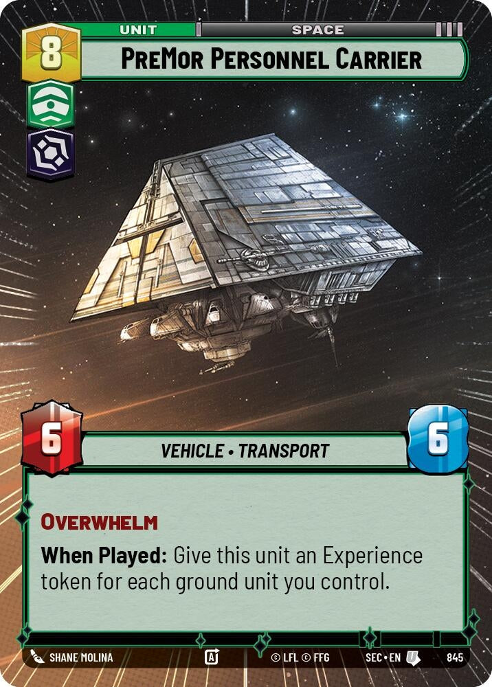 PreMor Personnel Carrier (Hyperspace Foil) (845) (SEC)