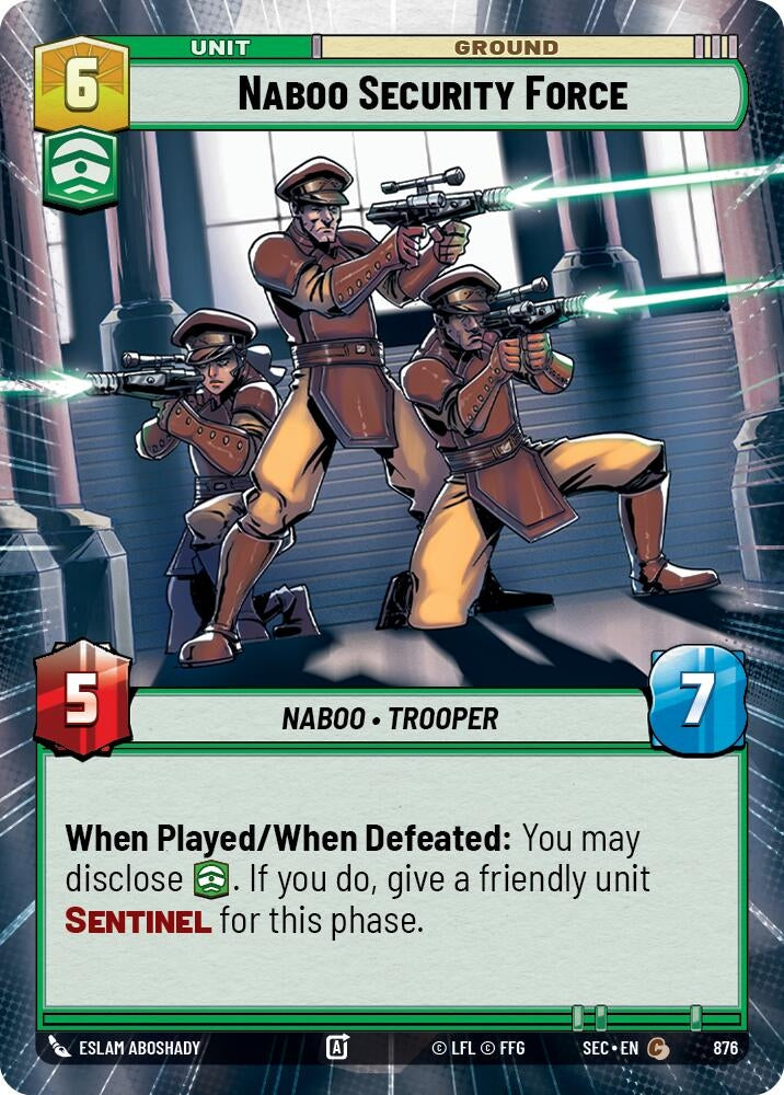 Naboo Security Force (Hyperspace Foil) (876) (SEC)