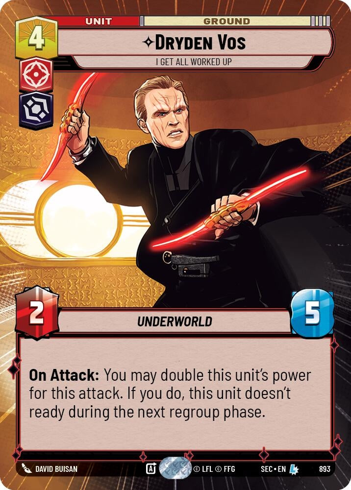 Dryden Vos - I Get All Worked Up (Hyperspace Foil) (893) (SEC)