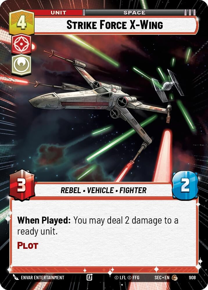 Strike Force X-Wing (Hyperspace Foil) (908) (SEC)