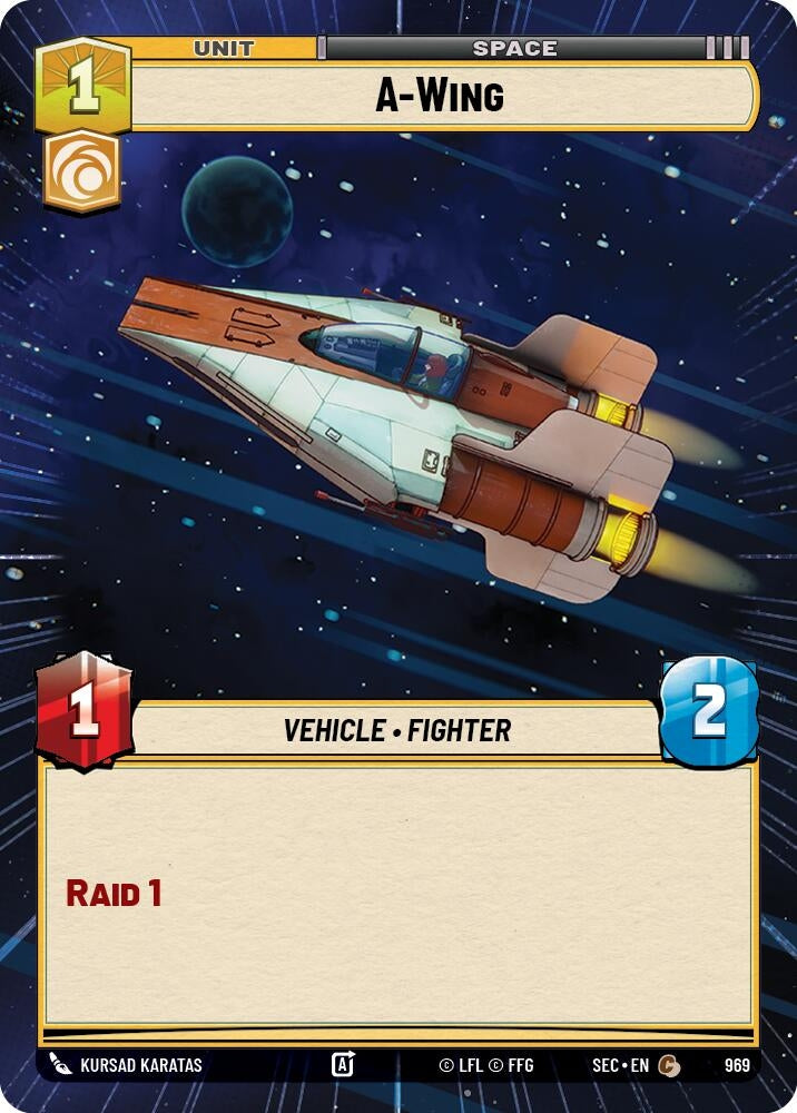 A-Wing (Hyperspace Foil) (969) (SEC)