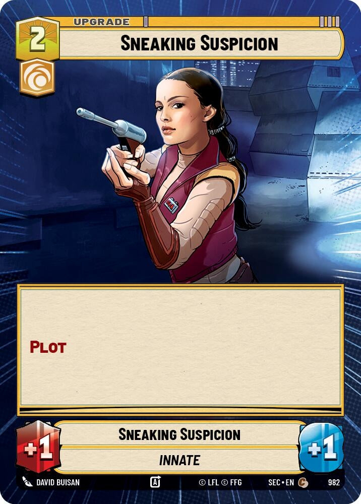 Sneaking Suspicion (Hyperspace Foil) (982) (SEC)