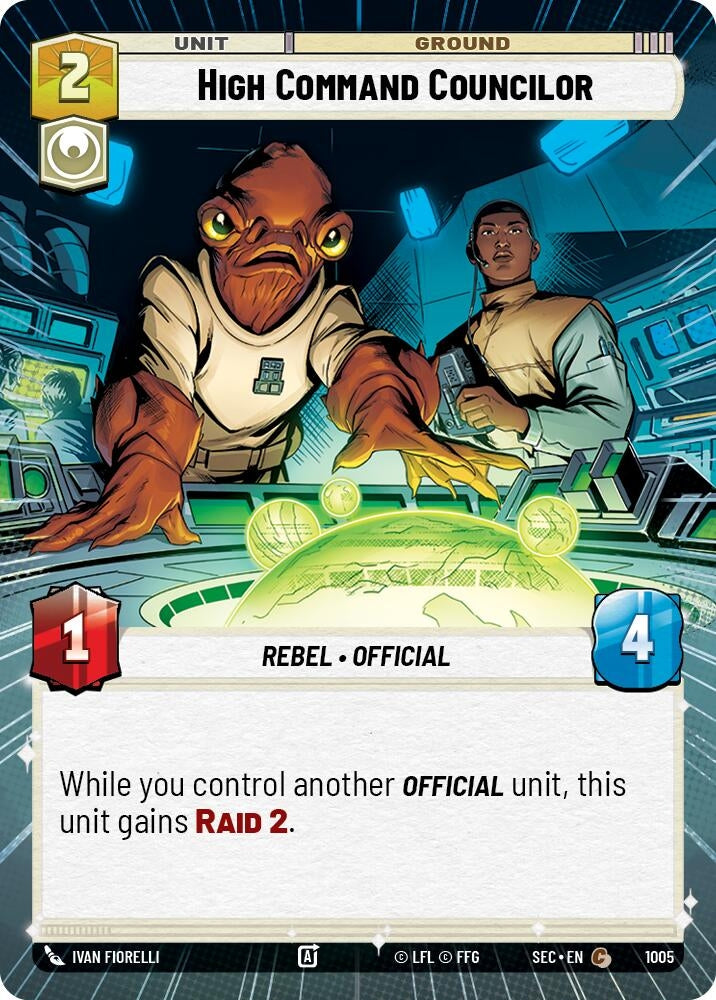 High Command Councilor (Hyperspace Foil) (1005) (SEC)