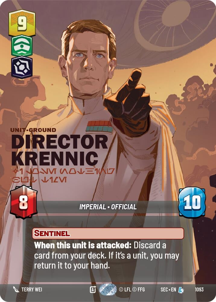 Director Krennic - I Lose Nothing But Time (Prestige Foil) (1093) (SEC)