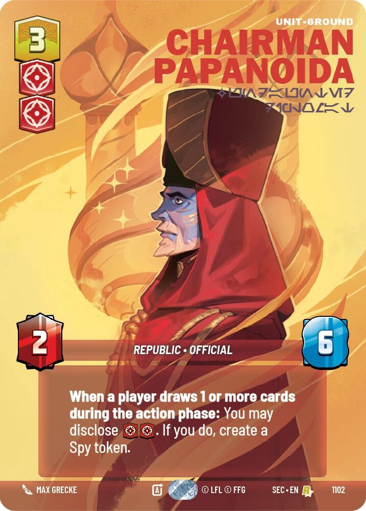 Chairman Papanoida - Undaunted Diplomat (Prestige Foil) (1102) (SEC)