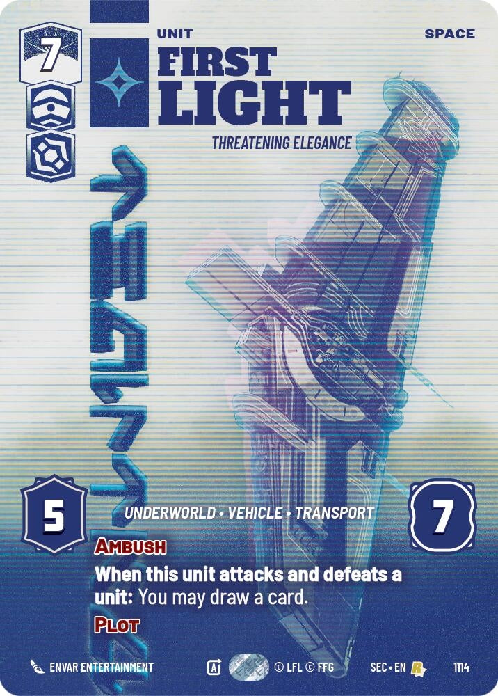 First Light - Threatening Elegance (Prestige Foil) (1114) (SEC)