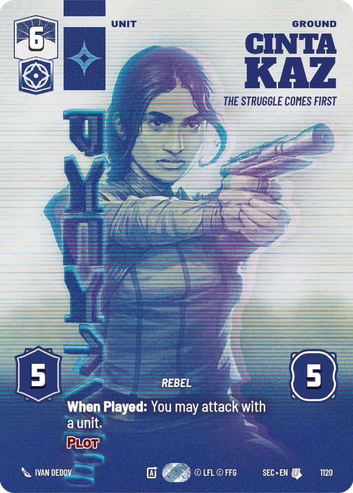 Cinta Kaz - The Struggle Comes First (Prestige Foil) (1120) (SEC)