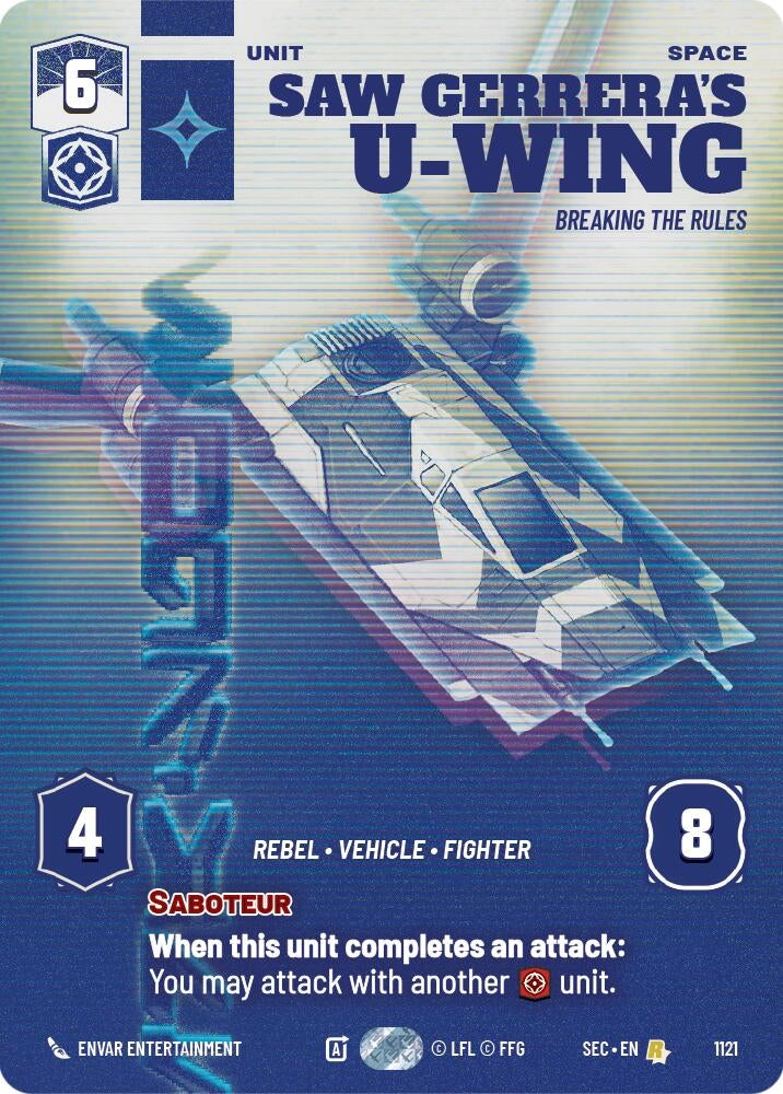 Saw Gerrera's U-Wing - Breaking the Rules (Prestige Foil) (1121) (SEC)