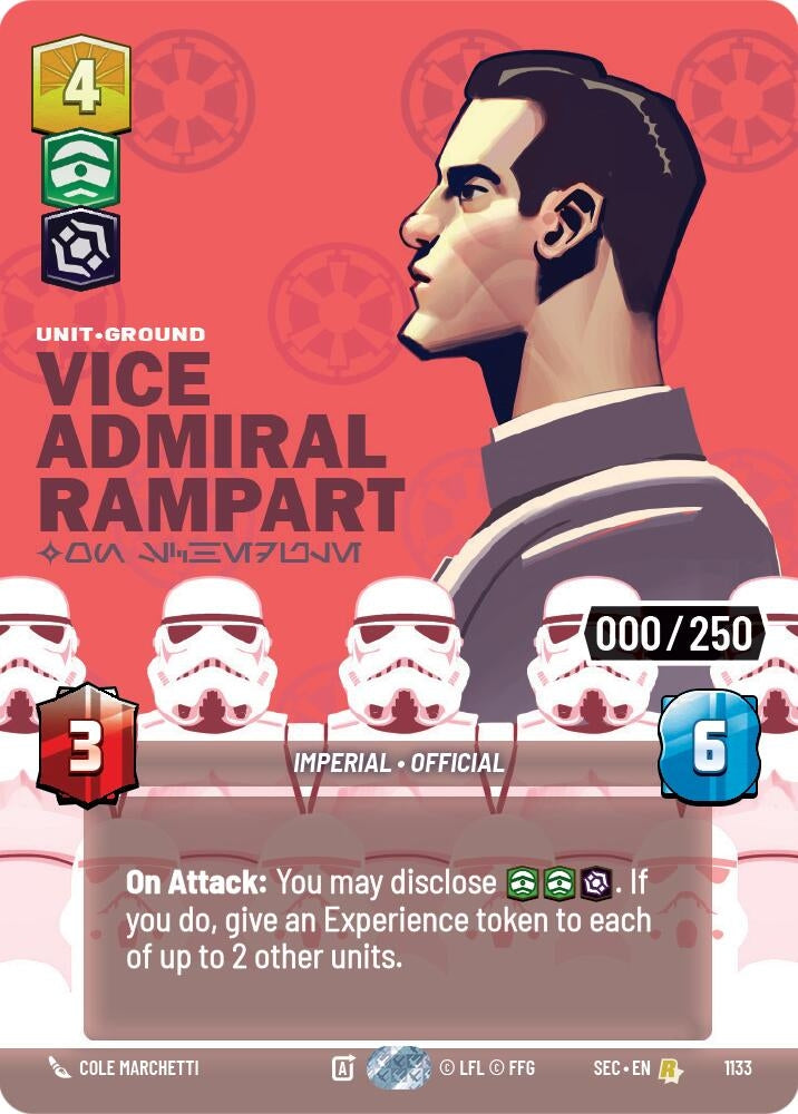 Vice Admiral Rampart - On Schedule (Serialized) (1133) (SEC)