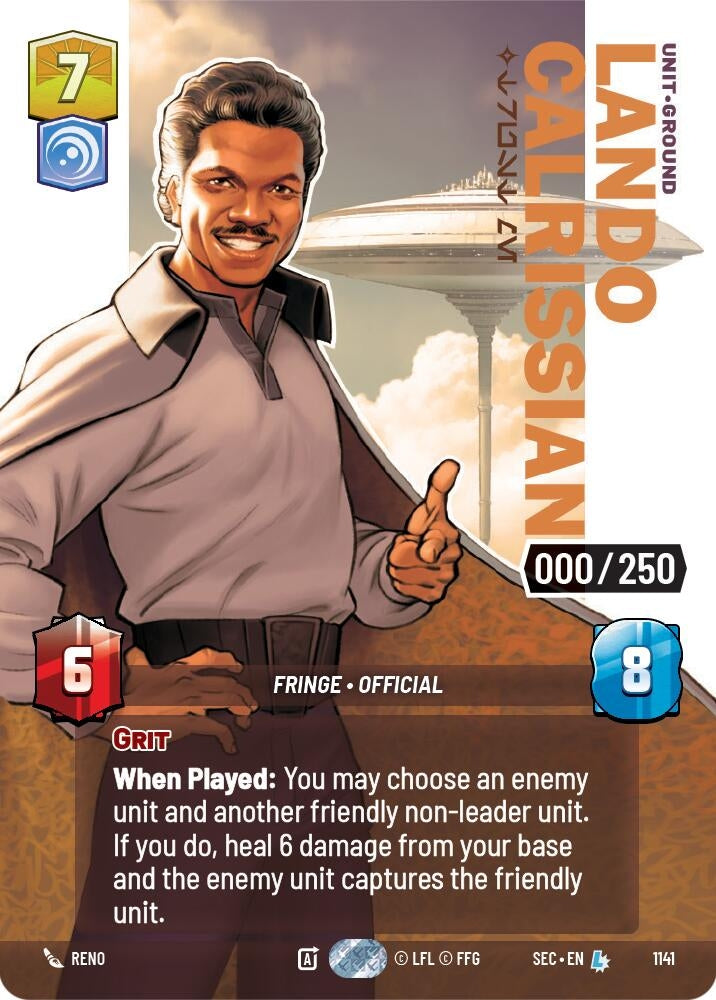 Lando Calrissian - Trust Me (Serialized) (1141) (SEC)