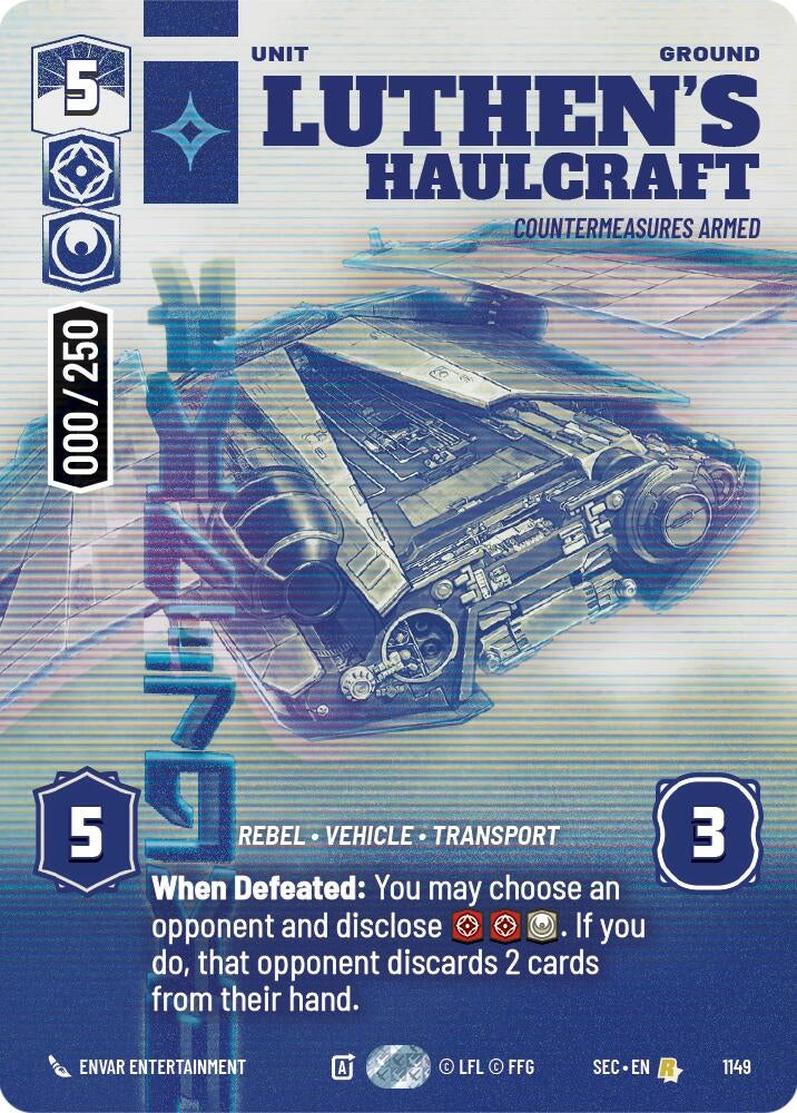 Luthen's Haulcraft - Countermeasures Armed (Serialized) (1149) (SEC)