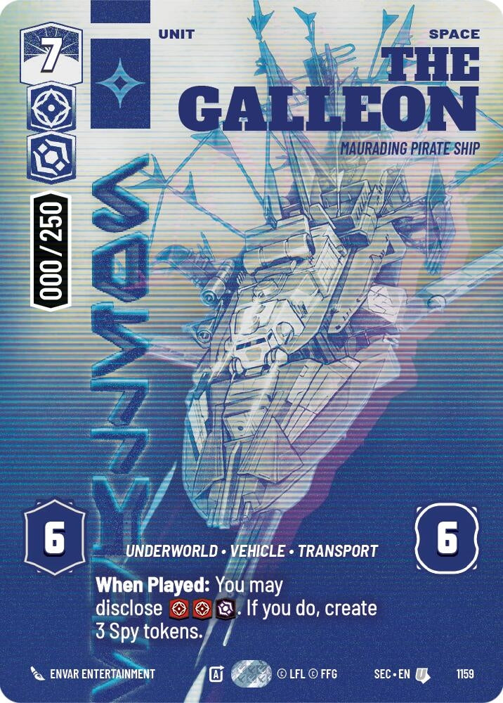 The Galleon - Marauding Pirate Ship (Serialized) (1159) (SEC)