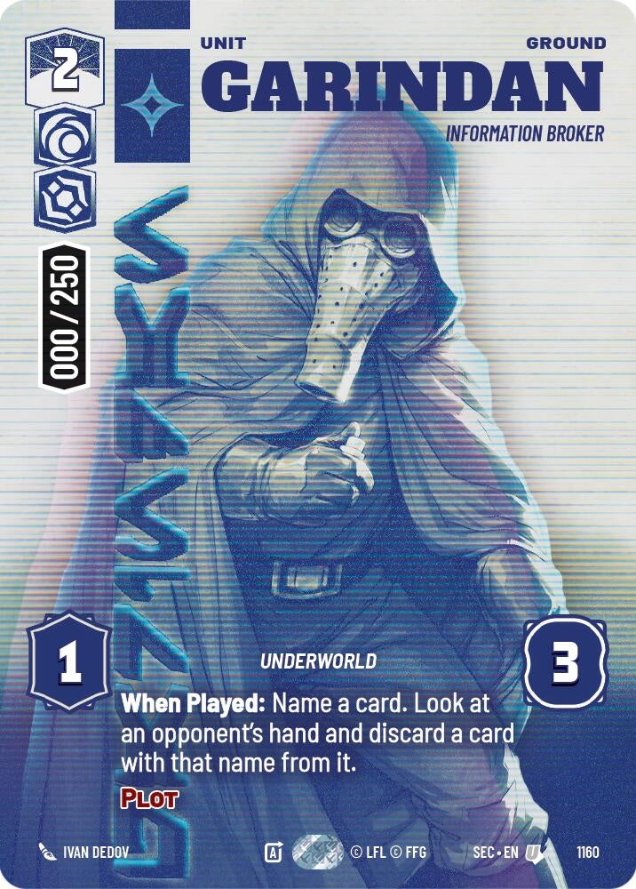 Garindan - Information Broker (Serialized) (1160) (SEC)